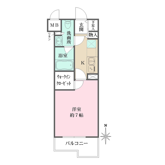 ミュプレ梅丘の間取図