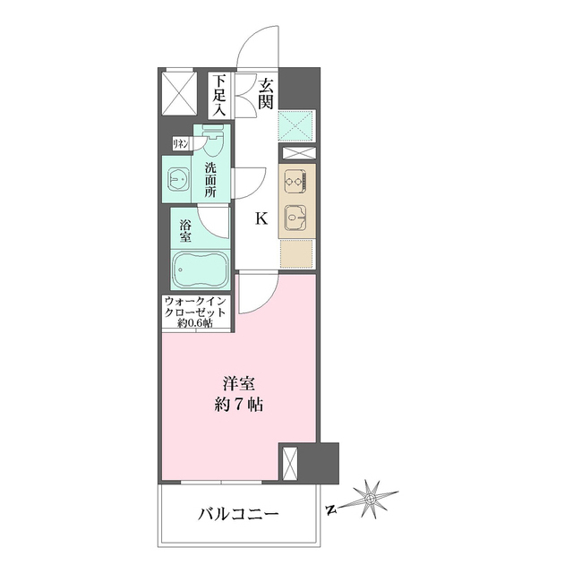 ザ・パークワンズ山吹神楽坂の間取図