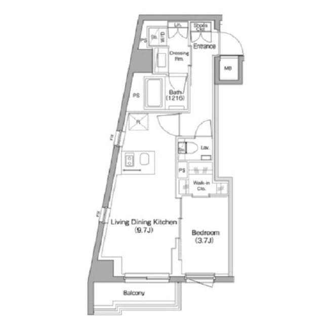 ザ・パークハビオ中野新橋の間取図