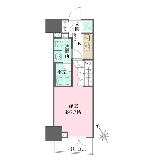 ルフォンプログレ四谷の間取図