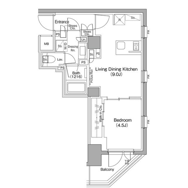 ザ・パークハビオ新高円寺の間取図