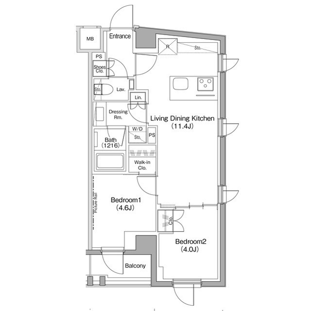ザ・パークハビオ新高円寺の間取図