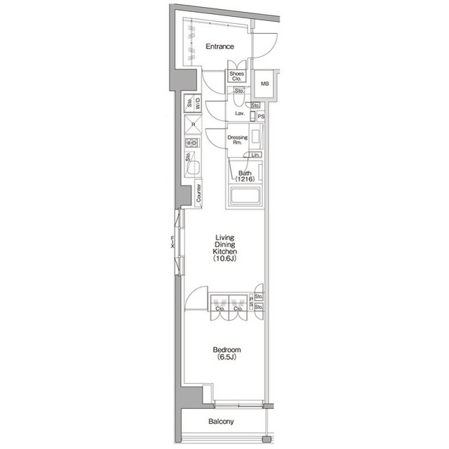 ザ・パークハビオＳＯＨＯ代々木公園の間取図