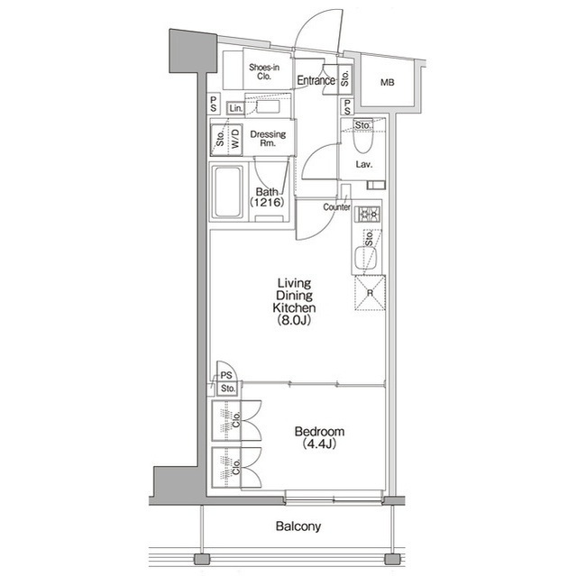 ザ・パークハビオＳＯＨＯ代々木公園の間取図