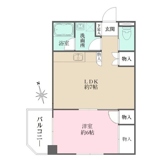 ピュアハウス経堂の間取図
