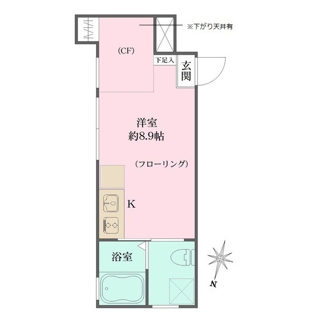 グランエッグス新宿中井の間取図