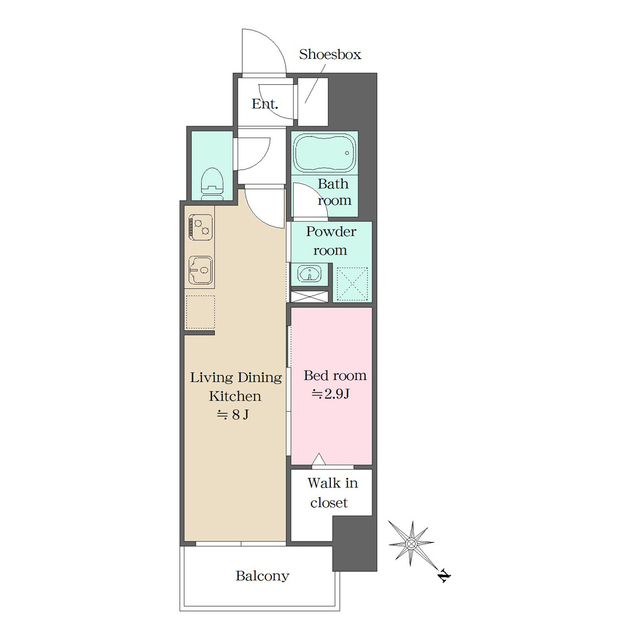 ウエリスアーバン大塚の間取図