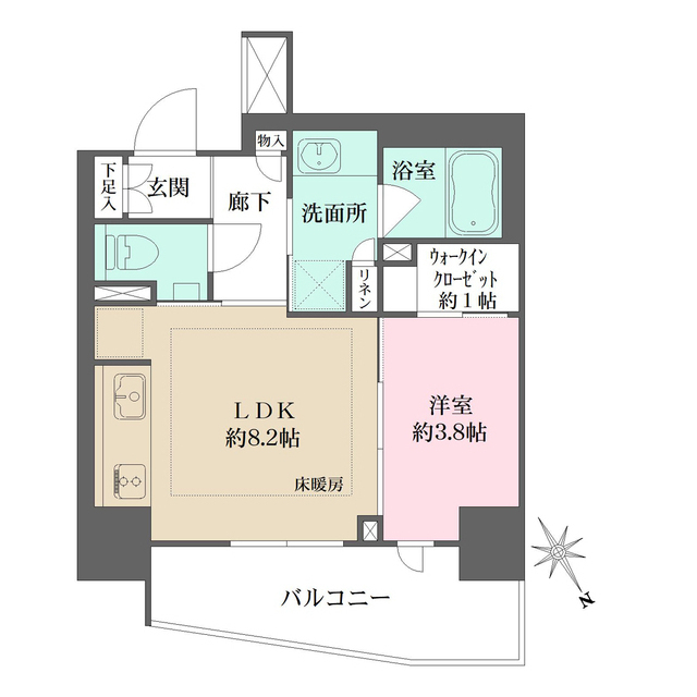 ザ・パークハウス赤羽フロントの間取図
