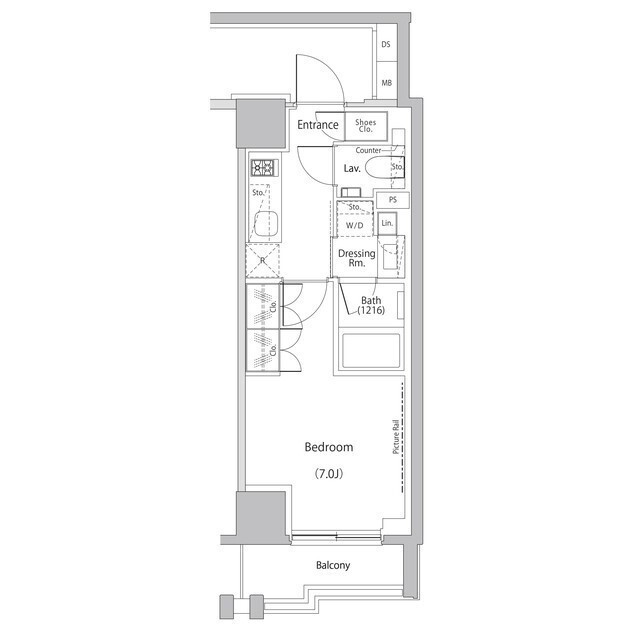ザ・パークハビオ文京江戸川橋の間取図