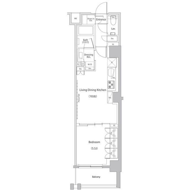 ザ・パークハビオ文京江戸川橋の間取図