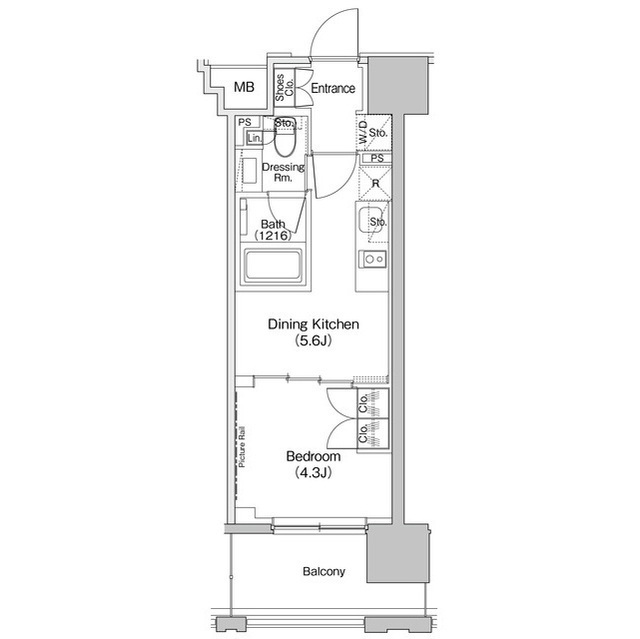 ザ・パークハビオ上北沢の間取図