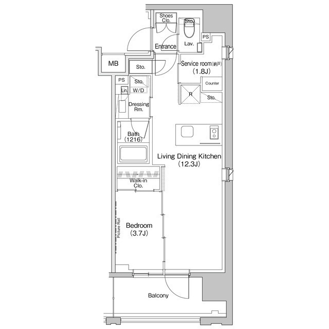 ザ・パークハビオ上北沢の間取図