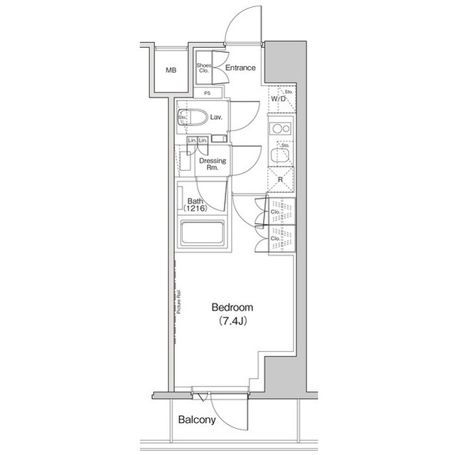 ザ・パークハビオ中野富士見町ガーデンの間取図