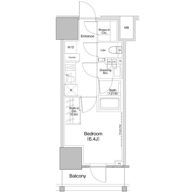ザ・パークハビオ板橋区役所前の間取図