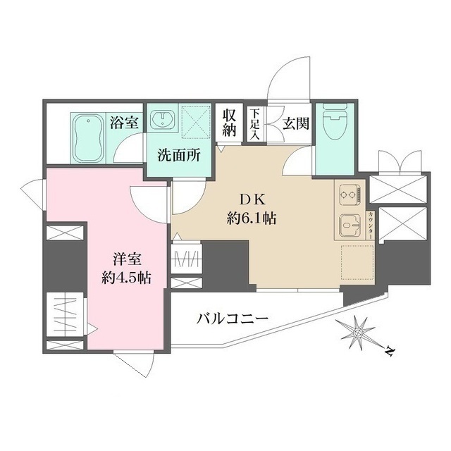 ＷＨＡＲＦ文京茗荷谷の間取図