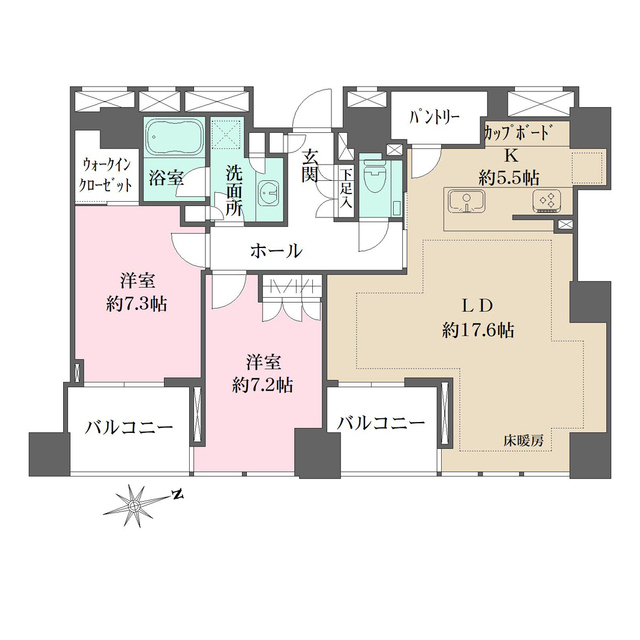 クラッシィタワー新宿御苑の間取図