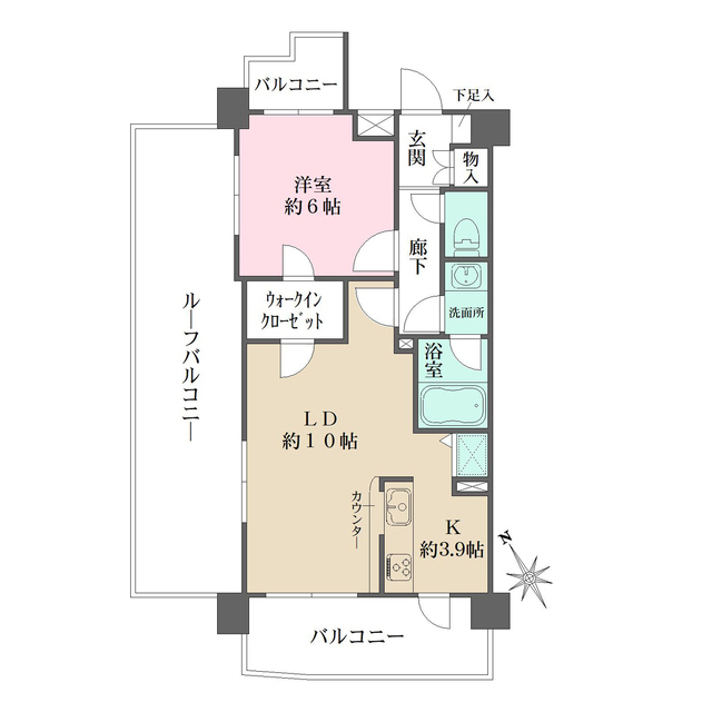 藤和シティホームズ南池袋の間取図