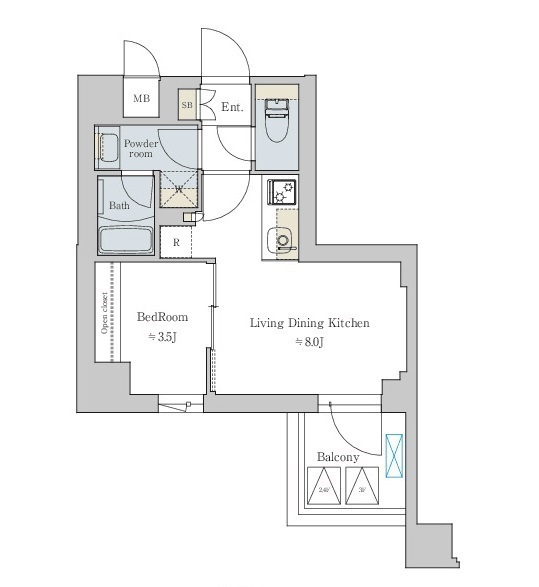 Brillia　ist 文京六義園の間取図