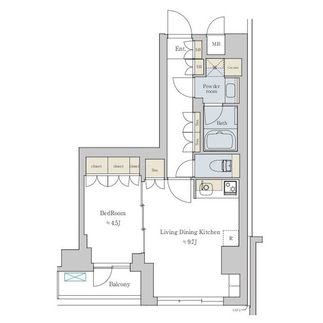Brillia ist 文京六義園の間取図