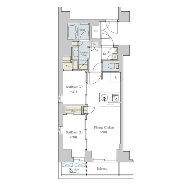 Brillia　ist 文京六義園の間取図