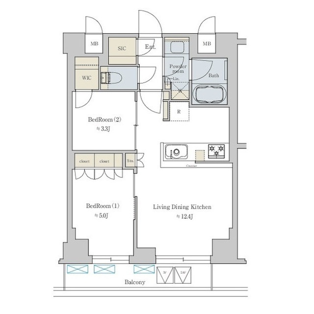 Brillia　ist 文京六義園の間取図