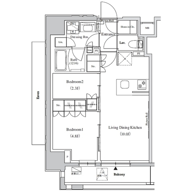 ザ・パークハビオ蕨の間取図