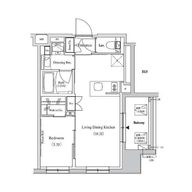 ザ・パークハビオ蕨の間取図