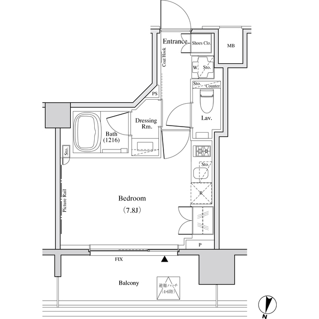 ザ・パークハビオ代々木の間取図
