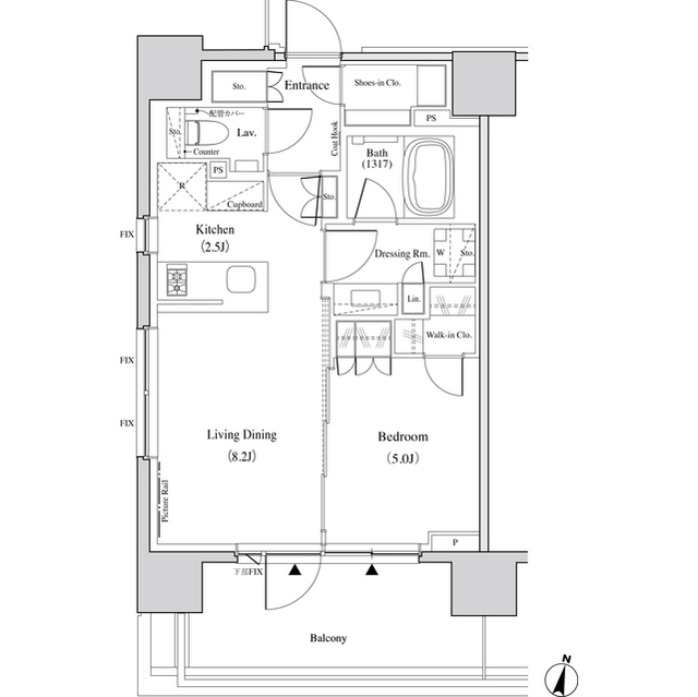 ザ・パークハビオ代々木の間取図