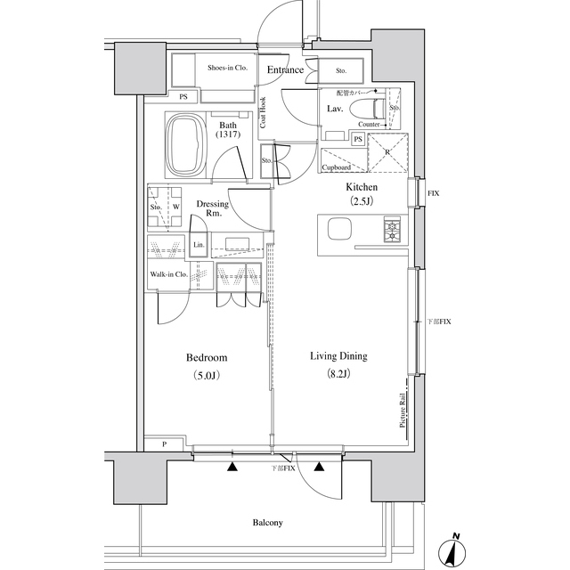 ザ・パークハビオ代々木の間取図