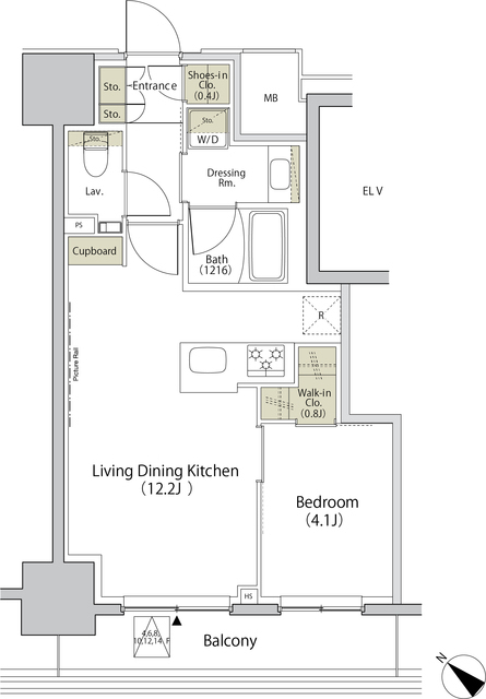 ザ・パークハビオ江古田の間取図