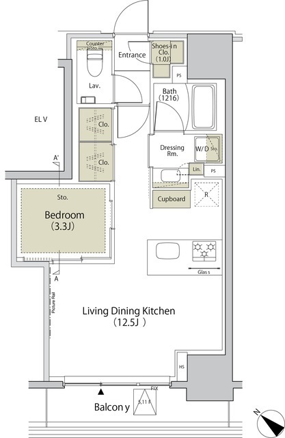 ザ・パークハビオ江古田の間取図