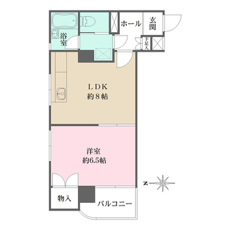 モンパールオキツモの間取図