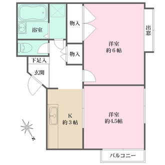ベルハイム新百合ヶ丘Ａ号棟の間取図