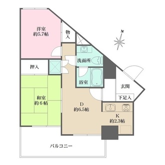 パールモア新井堂の間取図