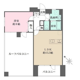 クレベール西新宿の間取図