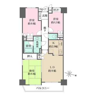 藤和シティコープ所沢の間取図