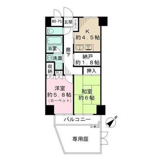 藤和シティホームズ新宿余丁町の間取図