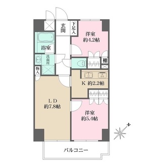 藤和シティホームズ新宿余丁町の間取図