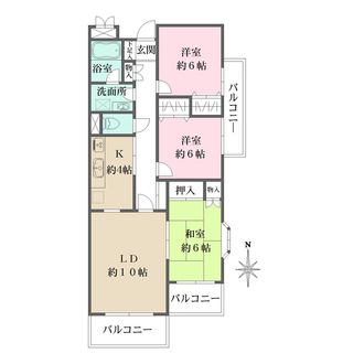 リレント成城の間取図