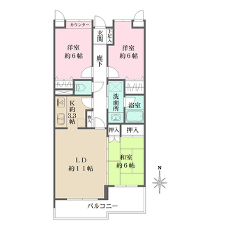 リレント成城の間取図