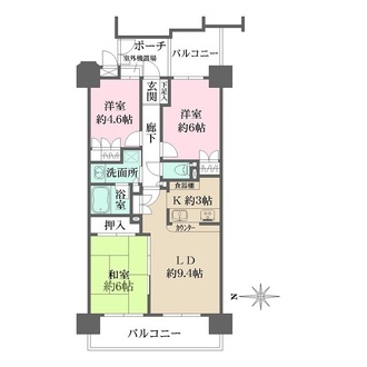 藤和シティコープ浦和常盤の間取図