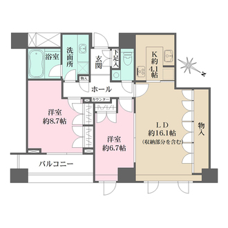 ルクセンブルグハウスの間取図