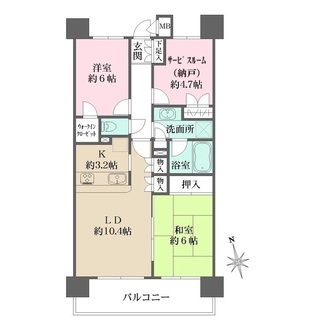藤和シティホームズ小竹向原の間取図