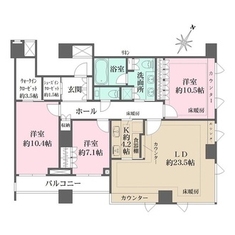 番町パークハウスの間取図
