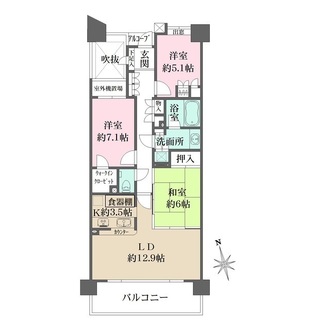 ファミールグラン高井戸デュープレックスの間取図