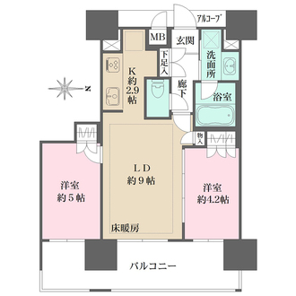 ＢＥＬＩＳＴＡ三鷹の間取図