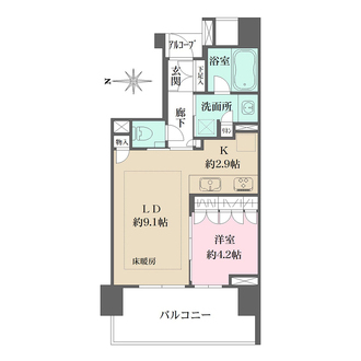 ＢＥＬＩＳＴＡ高井戸駅前の間取図