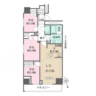 ザ・パークハウス新宿タワーの間取図