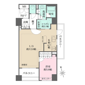 パークハウス要町の間取図